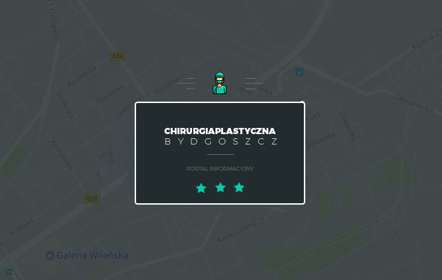 mapa z logiem chirurgi plastycznej bydgoszcz